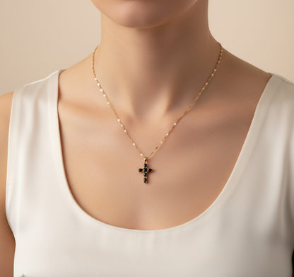 Women's Cross Necklace Titanium Steel
