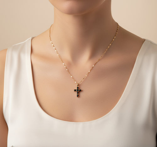 Women's Cross Necklace Titanium Steel