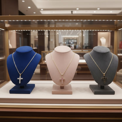 Women's Cross Necklace Titanium Steel