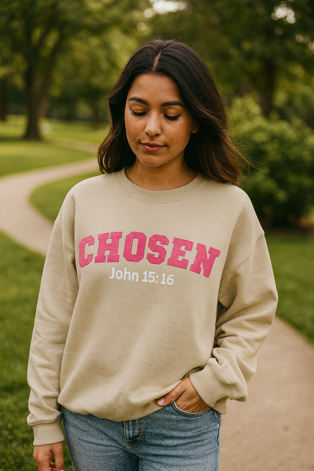 Unisex Sweatshirt Chosen John 15:16 Available in Different Colors