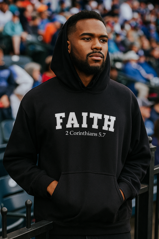 Hoodie Sweatshirt Unisex Faith 2 Corinthians 5:7