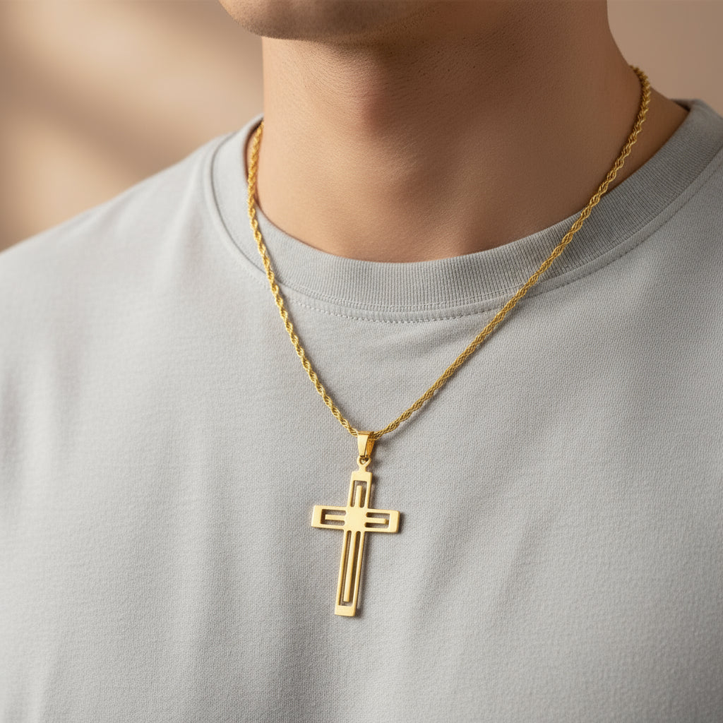 Men Cross Necklace